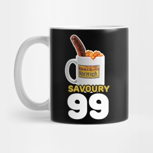 Savoury 99 Beans and a Sausage Mug